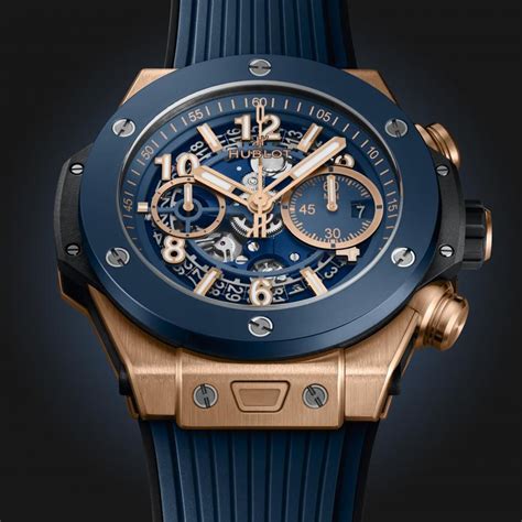 hublot big bang unico king gold blue|hublot big bang unico sapphire.